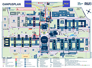 Lageplan Uni Bochum